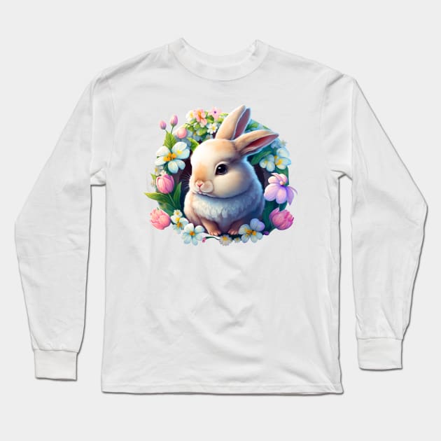 Easter Bunny Long Sleeve T-Shirt by abbeheimkatt